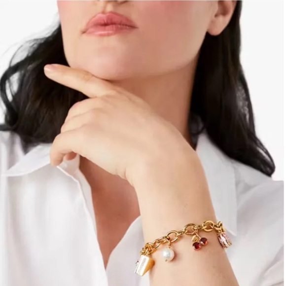 $178 Kate Spade Pastry Shop Charm Bracelet - Picture 2 of 6
